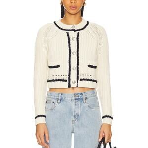 Ba&sh Textured Beige Beatrice Cardigan Size XS